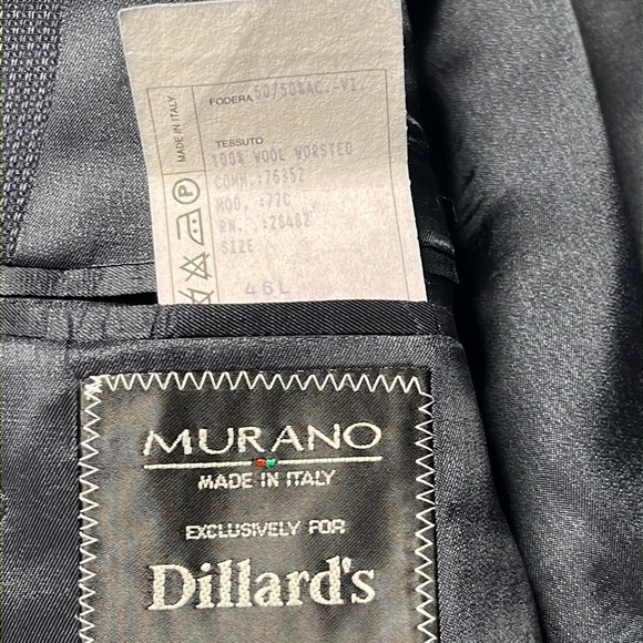 Murano Italian all wool sport coat for Dillard’s 46L - Picture 4 of 5